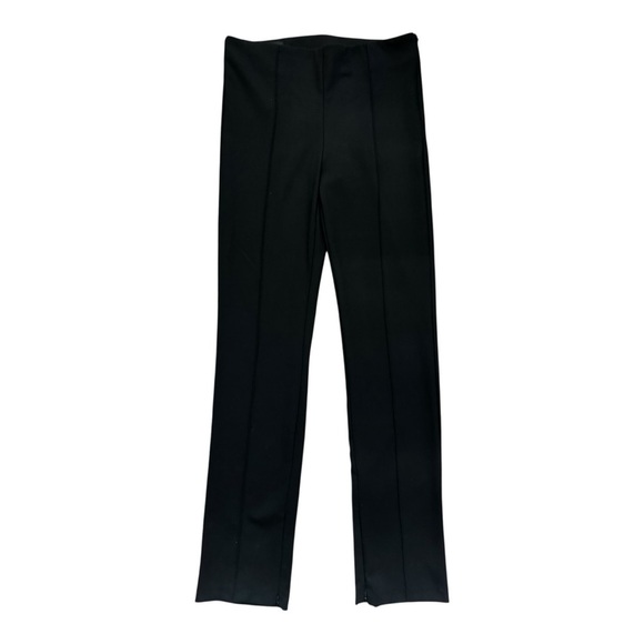 ZARA High Waist Slit Leggings Pants Black Size M NWT - Picture 1 of 7